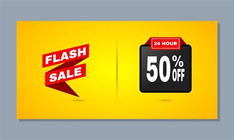 Abstract 24 Hour Flash Sale Banner Design Vector 5536597 Vector Art At