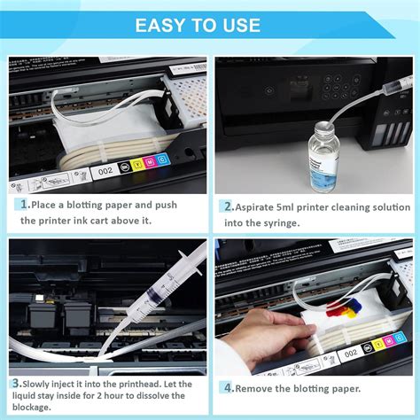 Printhead Cleaning Kit For Epson Hp Canon Brother Inkjet Printer