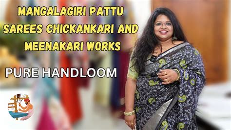 Explore The Beauty Of Mangalagiri Pattu Sarees With Chikankari And