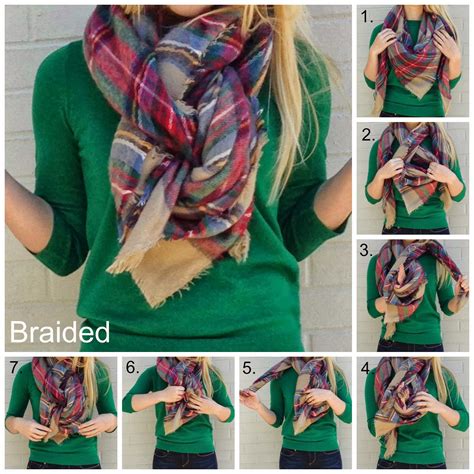 Three Ways To Wear A Blanket Scarf How To Wear A Blanket Scarf Scarf