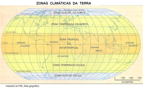 Geografia Fundamental RegionalizaÇÃo Pelas Zonas ClimÁticas Da Terra