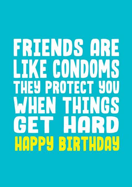 Condom Protect Birthday Card Thortful