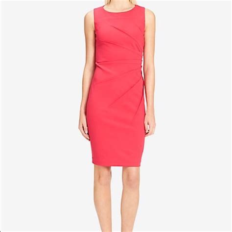 Calvin Klein Dresses Calvin Klein Womens Coral Starburst Sheath