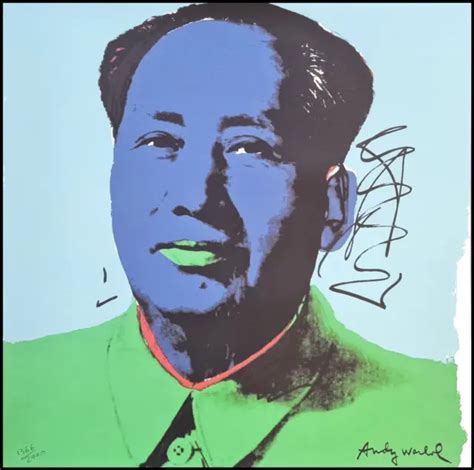 ANDY WARHOL Mao Zedong Lithograph Limited Xx 2400 CMOA Signed