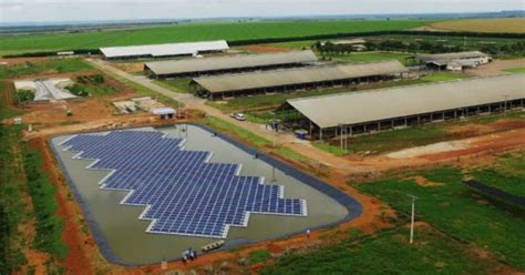 Primeira usina fotovoltaica flutuante é instalada em propriedade rural