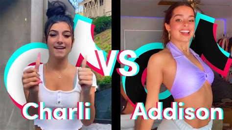 Charli D Amelio Vs Addison Rae Tiktok Dance Compilation Youtube