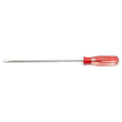 Husky 1 8 In X 6 In Slotted Square Shaft Screwdriver H18x6fhsd The Home Depot