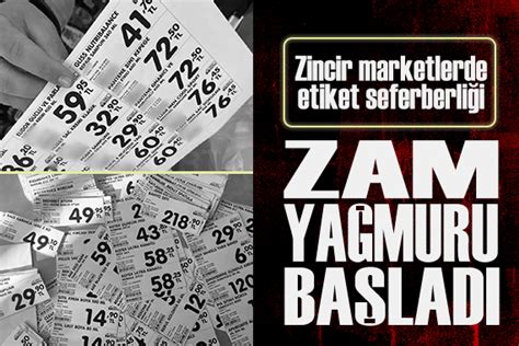 Asgari ücret açıklandı zincir marketlerde zam yağmuru başladı Güncel