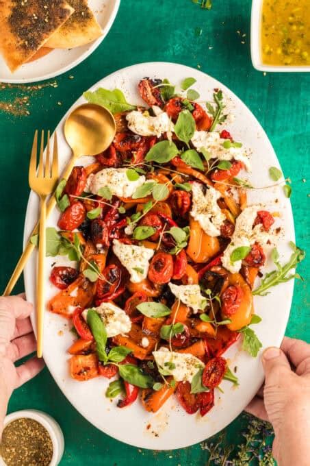 Roasted Bell Pepper Salad Recipe Ooh La La It S Vegan