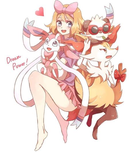 Serena Braixen Sylveon And Pancham Pokemon Xy Xyz Pokemon Game