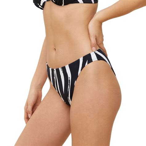 Braguita De Bikini Escotada Summer Mix Match Estampado Negro Blanco