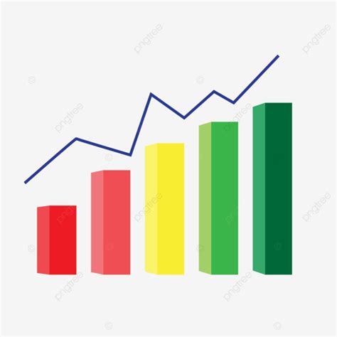 Growth Graph Vector Png Images A Multicolor Growth Graph Growth