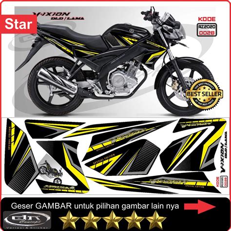 Jual Sticker Stiker Striping Vixion Old Lama Variasi List Body Polet