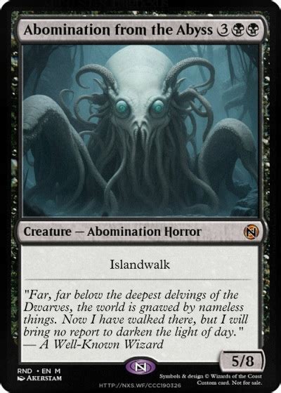 Mtgnexus Abomination From The Abyss