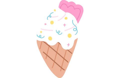 Ice Cream Png File Cute Clip Art Graphic By Wangtemplates · Creative Fabrica