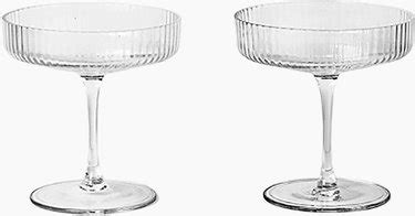 2 Verres à champagne Ripple Ferm Living