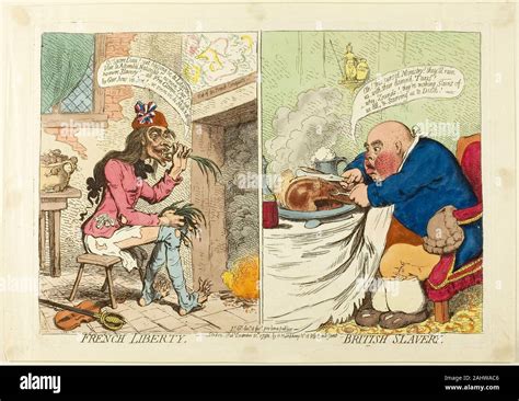 James Gillray French Liberty British Slavery 1792 England Etching