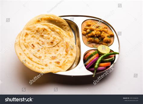 Chole Chana Masala Paratha Chickpea Spicy Stock Photo 1951256620 ...