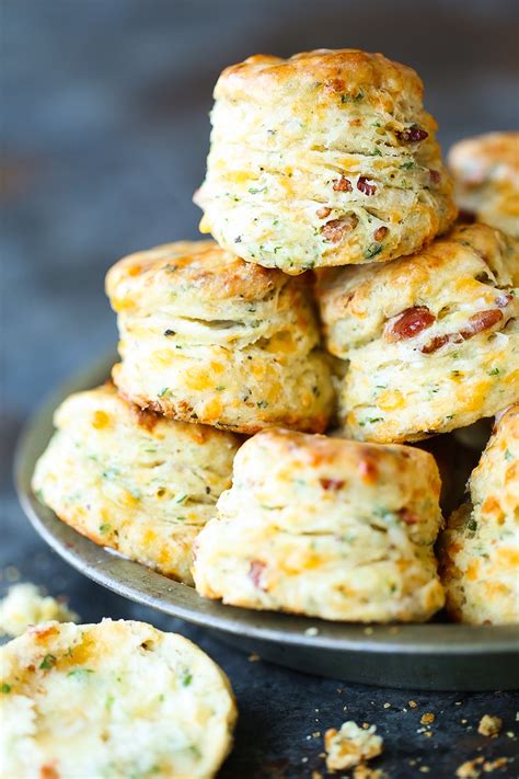 Black Pepper Cheddar Bacon Biscuits Damn Delicious