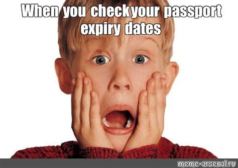 Мем When You Check Your Passport Expiry Dates Все шаблоны Meme