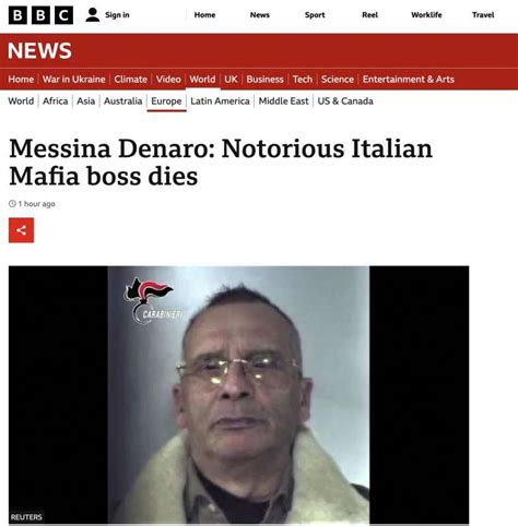 La Morte Di Matteo Messina Denaro Sul Sito Della Bbc Dago Fotogallery