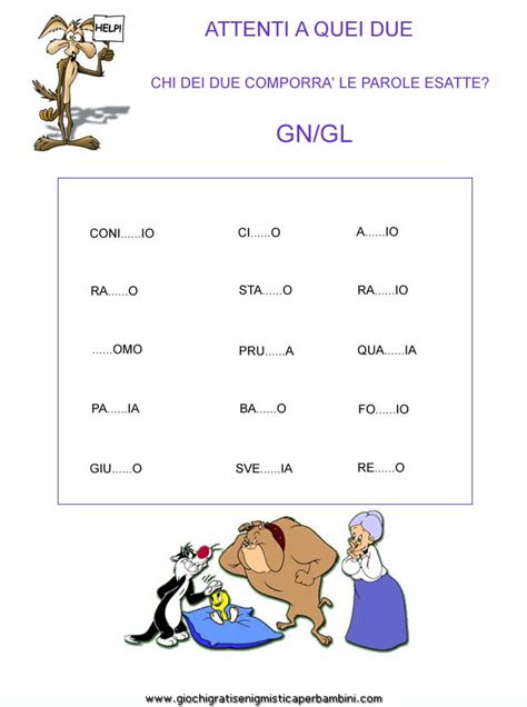 Esercizi Gn Gl Schede Didattiche