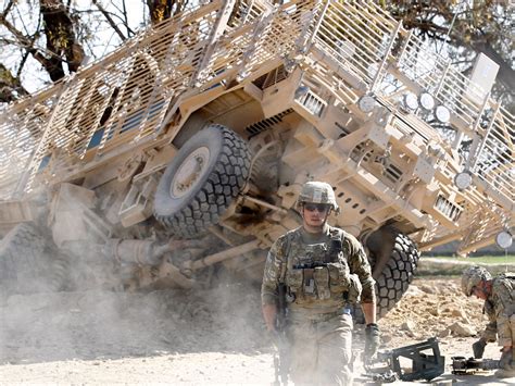 Military Us Army Soldiers Secure The Scene After An Ied Improvised