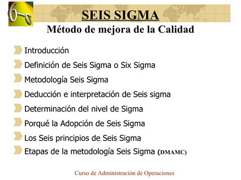 Seis Sigma Ppt