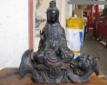 Xiuli Tibet Folk Temple Old Bronze Bodhisattva Guanyin Kwan