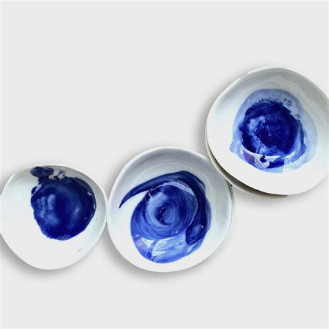 Coupelle Porcelaine Bleu Cobalt