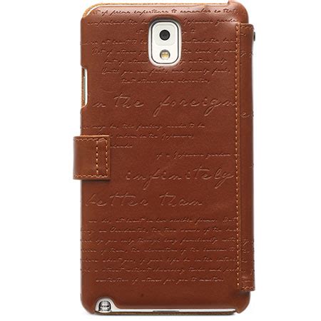 Zenus Masstige Lettering Diary Case For Samsung Galaxy Note 3 Brown