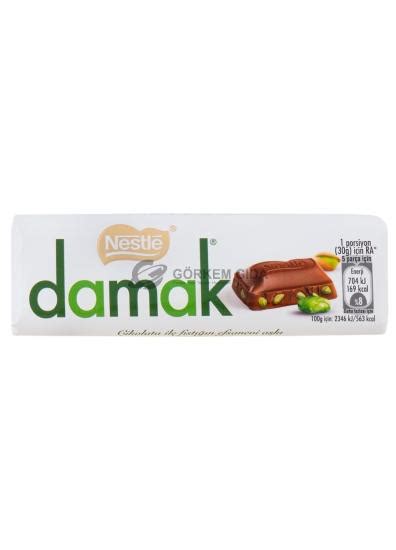 Nestle Damak Antep Fıstıklı Sütlü Bar Çikolata 30 Gr KOLİ 288 Adet