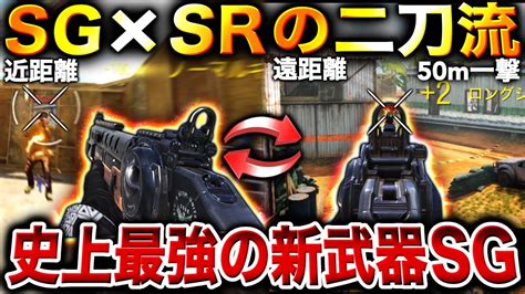 【新武器】最強性能＋最高難易度‼︎ Sg×srの新2刀流武器『argus』”最強カスタム”が強すぎるww【codモバイル】