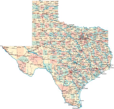 Texas Road Map - South Texas Road Map | Free Printable Maps