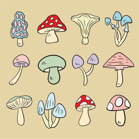 Cute Mushroom Drawings