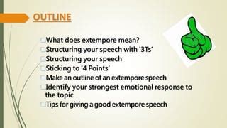 Extempore Ppt