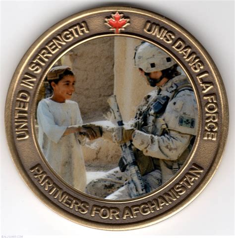 ISAF Canadian Joint Task Force Afghanistan, Military challenge Coin ...