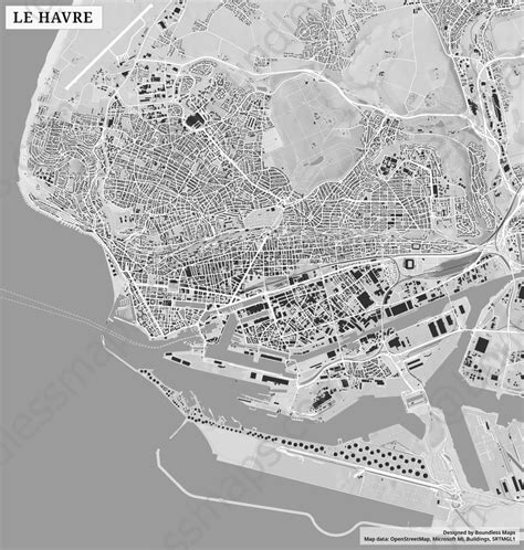 le havre figure ground vector map boundless maps