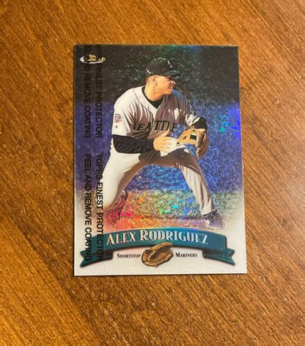 Alex Rodriguez 1998 Topps Finest Refractor 157 Seattle Mariners