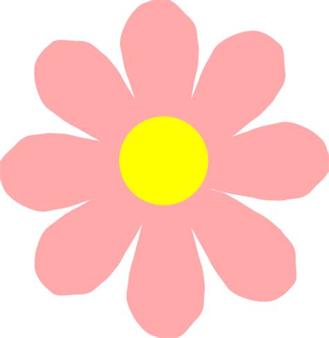 Pink Flower 101 Clip Art at Clker.com - vector clip art online, royalty ...