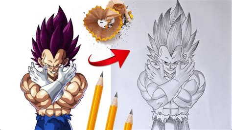 How To Draw Vegeta Ultra Ego Vegeta Drawing Easy How To Draw