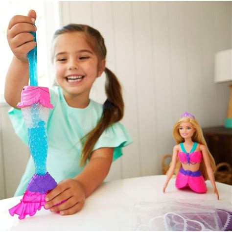 Barbie Dreamtopia Slime Mermaid Doll With Slime Packets Walmart