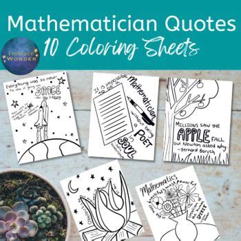 Famous Mathematician Quotes Coloring Sheets / Math Coloring Worksheets ...