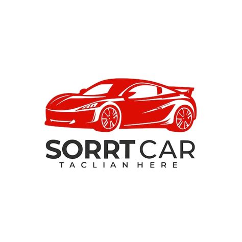 O Logotipo De Um Carro Desportivo Vetor Premium