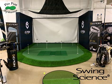 Custom Simulator Flooring Integrated Golf Hitting Mat Pro Putt Systems