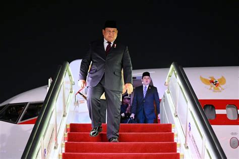 Didampingi Didit Presiden Prabowo Tiba Di China