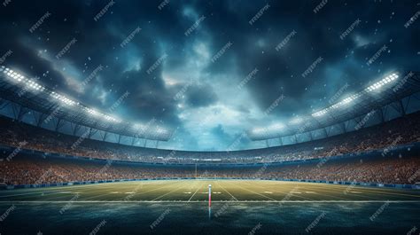 American football stadium background | Premium AI-generated image