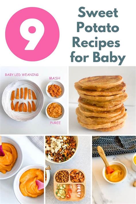 Sweet Potato Recipes For Baby With Text Overlay That Reads Sweet