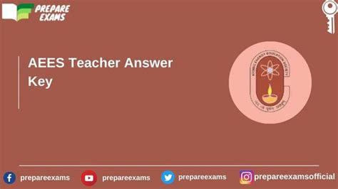 AEES Teacher Answer Key 2023 PDF Out PrepareExams