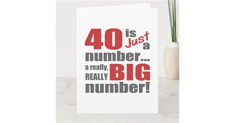 Big 40th Birthday Card Zazzle